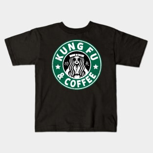KUNG FU AND COFFEE - KUNG FU Kids T-Shirt